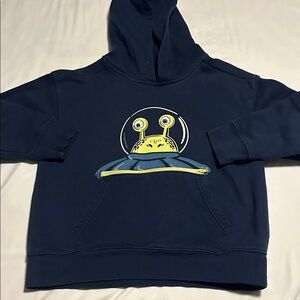 365 Kids Navy Blue Kids Hoodie with Alien Design